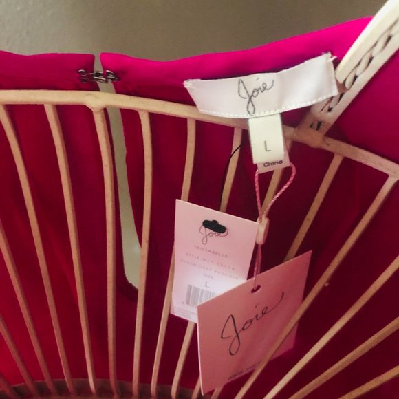 NWT - JOIE Women Tristabelle Pleated Silk Blouse - Picture 6 of 6